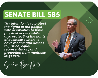 SB 585 Disability Access Right to Cure Senator Roger Niello